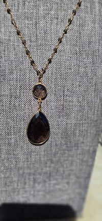 Image 2 of Smoky Tear Necklace