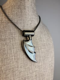 Image 5 of Aqua Black Dragon Wing Pendant