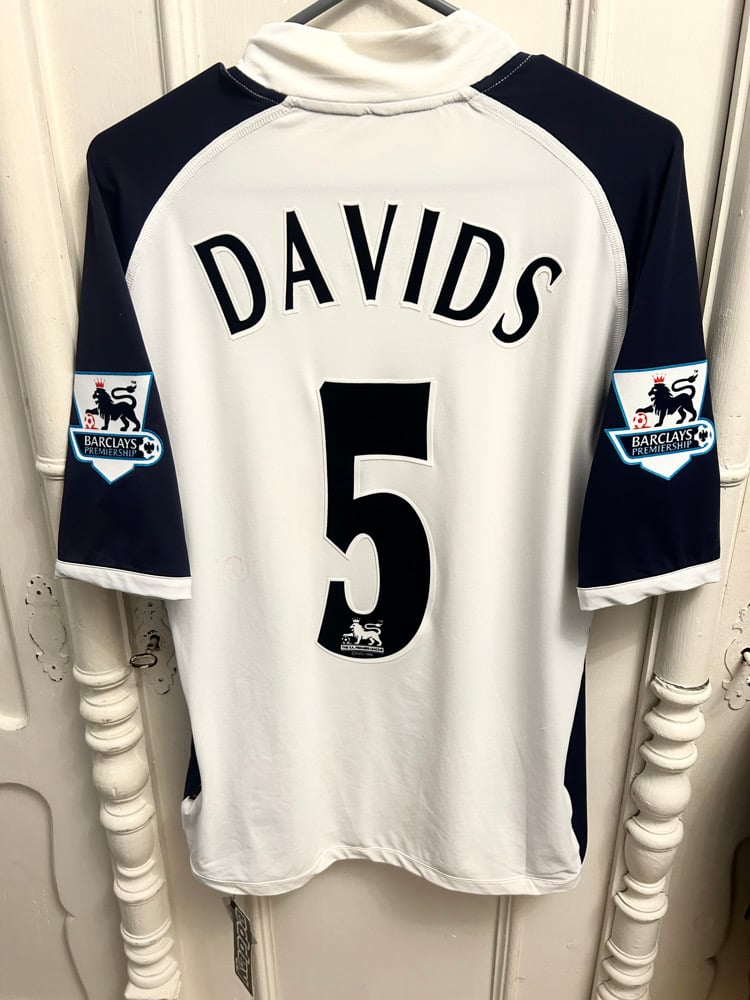 Image of PRE ORDER: NEW Tottenham Hotspur "DAVIDS 5" 2005/06 Home Shirt + PL patches (L)