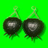 "deadly" dangle earrings 