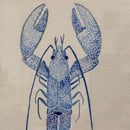 Image 2 of £50 originals - Lobster watercolour blue