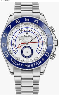 Brand: Rolex New Rolex Yacht-Master II White Dial Oystersteel Men's Luxury Watch 116680