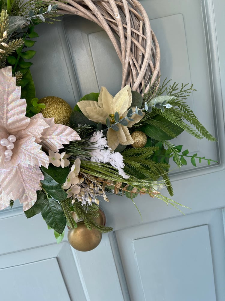 Image of 35cm Champangne Poinsettia 