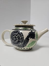 Image 1 of Teapot 1 - Rabbit & Snail *SECONDS PIECE*