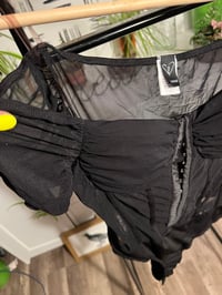 Image 2 of sheer black bodysuit 