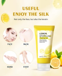 Image 12 of Lemon Face Wash Facial Cleanser Face Exfoliating Gel Moisturizing Remove Dead Skin Blackhead Exfolia
