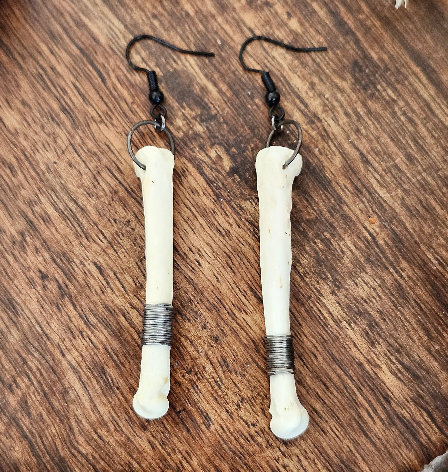 Image of Rabbit Bone Earrings 3