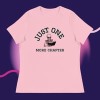 Image 2 of Just one more chapter skelly Women's Relaxed T-Shirt