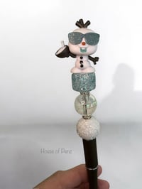 Image 1 of Snowman With Drink Pen