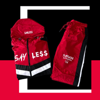 Image 3 of SayLess Windbreaker Set (Red/White/Black)