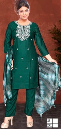 Image 1 of KSV81013-3 Pc Soft Rayon Kurtha Set