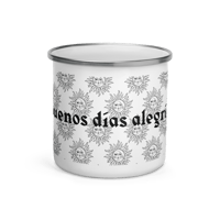 Image 2 of Enamel buenos días mug 