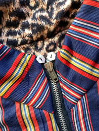 Image 5 of Leopard stripe sleeping bag jacket 