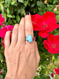Image 2 of Chunky Golden Hills Turquoise Ring