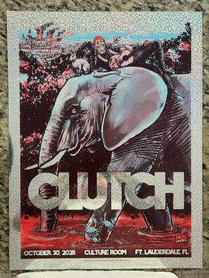 CLUTCH GIG POSTER FORT LAUDERDALE 2025