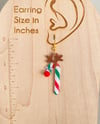 Reindeer Candy Cane Earrings