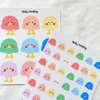 Image 2 of Rainbow bird stickers