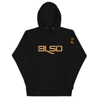 Image 3 of Blessed “Quick Text” Unisex Hoodie BLCK/GLD