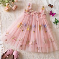 Image 10 of Girls Floral Embroidered Party Tutu Dress  