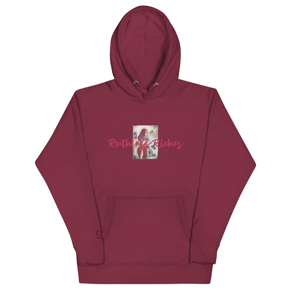 Image of  ESC x Nikki Rabbit Hoodie – "Ruthless Riches"