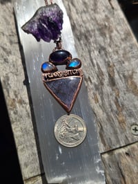 Image 3 of Electroformed Funky Bitch necklace