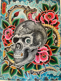 Tribal skull print