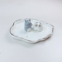 Image 4 of Totoro With Ghost Mask Trinket Dish (4.2 Inches In Length) 