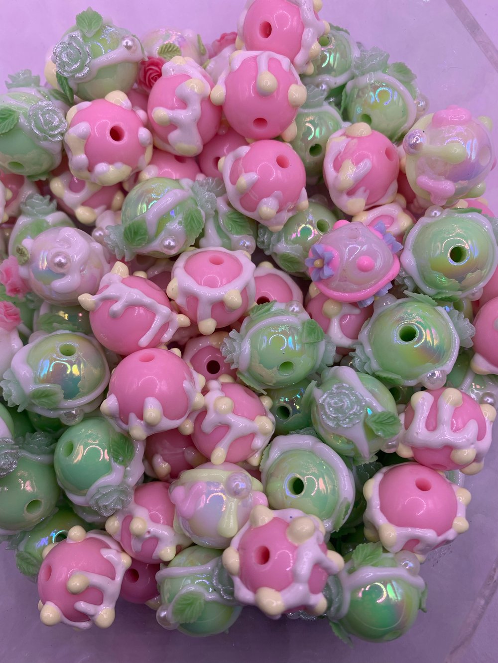 Image of Hand Painted Beads
