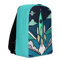 Image 3 of Retro Travel to the Stars Minimalist Backpack
