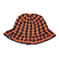 Image 1 of Coral/Black Granny Bucket Hat