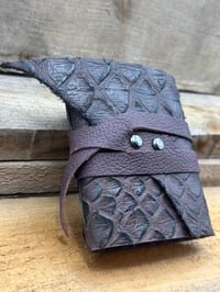 Image 2 of Little Leather Book, Chocolate Crocodile