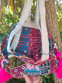 Image 2 of Skiathos back pack bag - oranges mix
