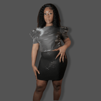 Image 2 of Sequence pencil skirt