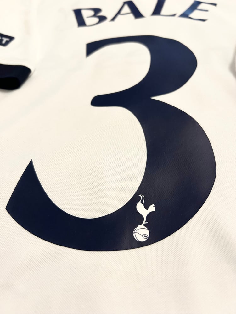 Image of Tottenham Hotspur “BALE 3” 2010/11 Home Cup Shirt + UCL patches (L)