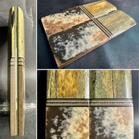 Image 1 of Giraffe bone & Layered Micarta Segmented Knife Scales