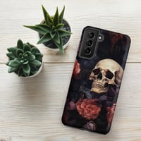 Image 22 of Goth Inspired Baroque Style Painting Skull and Flowers Tough case for Samsung®