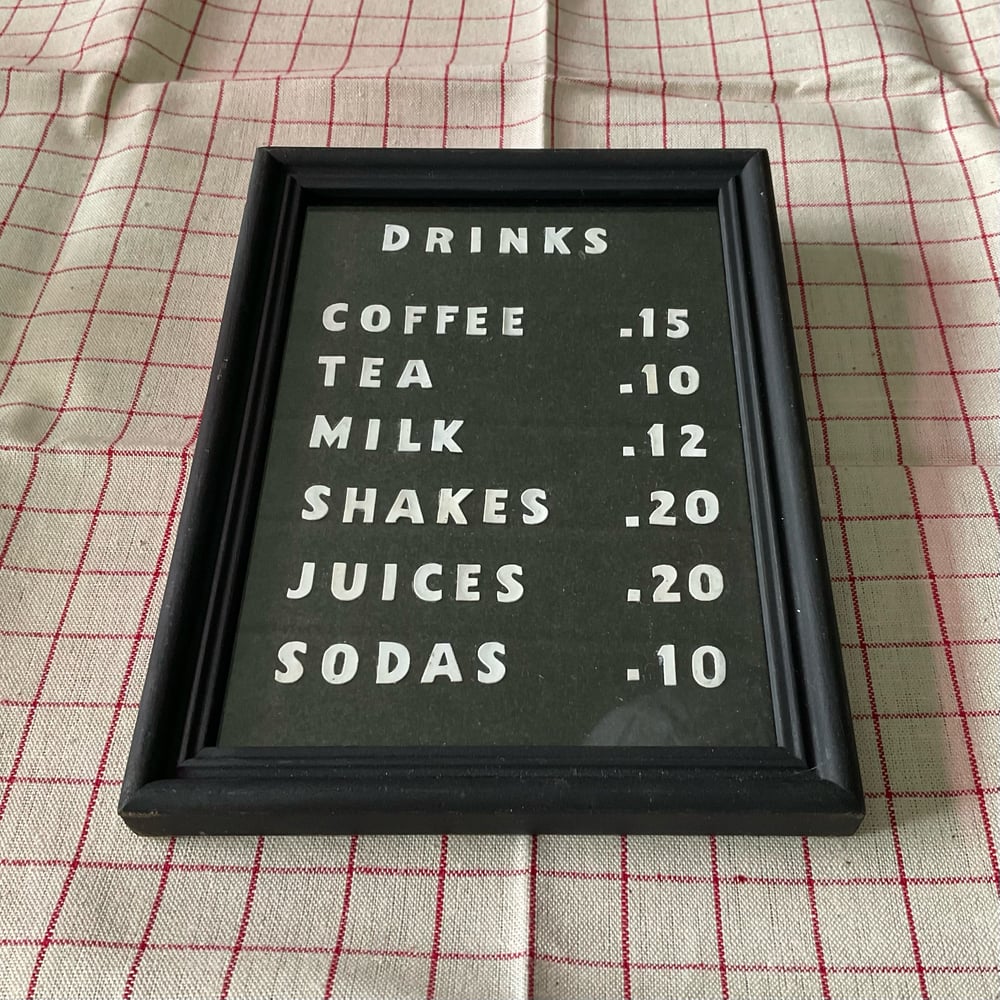 Image of Menu Card (Drinks)