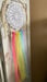 Image of Rainbow doily wall hanging