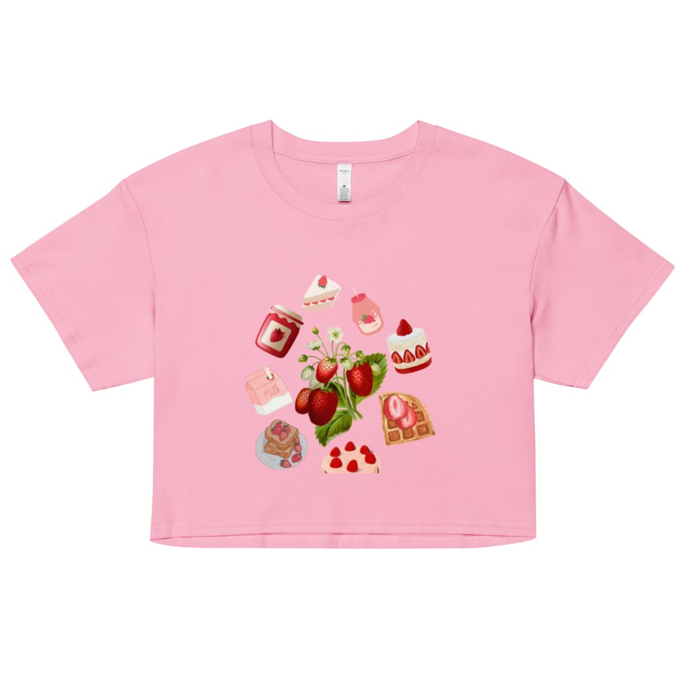 Image of strawberry shortcake crop top