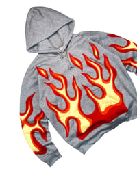 Image 4 of Inferno Flame Reworked Hoodie Size L