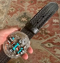 Image 5 of Ben Begay Belt buckle & new leather belt 