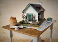 Image 5 of Beautiful Nell Corkin dollhouse for a dollhouse miniature building table scene 144th scale