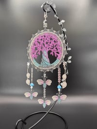Image 1 of Glowing Firefly Tree Of Life Dreamcatcher