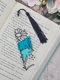 Image 1 of Floral Line Art Acrylic Bookmark