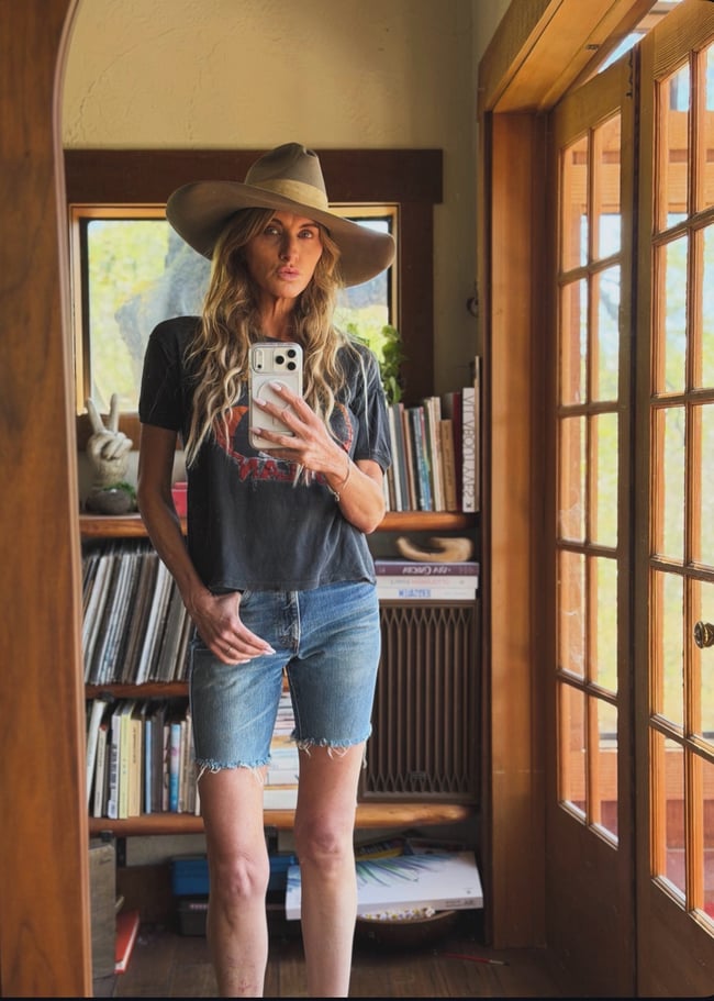 late 60s Levi's best patina cut offs 
