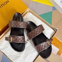 Image 1 of LV Canvas Double Strap Mule