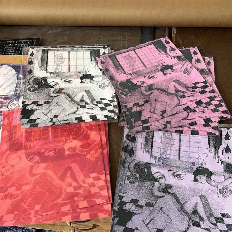 Am I Laughing or Crying Screenprint Image 2