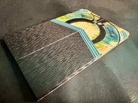 Image 3 of Mammoth Tusk & Crosscut Carbon Fiber GLOW Segmented Knife Scales 