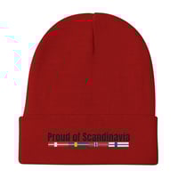 Image 4 of Embroidered Beanie Proud of Scandinavia