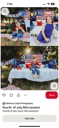 Image 4 of Outdoor Red, White and Blue Truck Minis with Old Blue